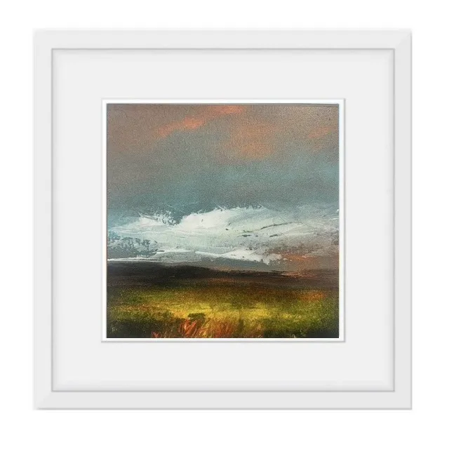 The Heath at Dusk (Square 66 X 66 cm outer frame size)